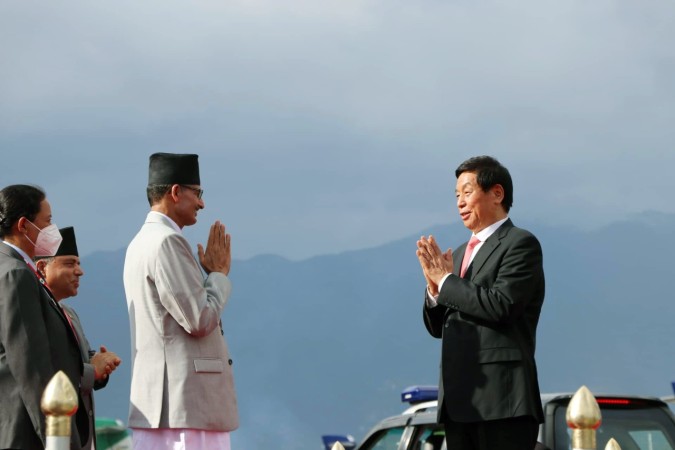 Top Chinese legislator Li arrives in Kathmandu