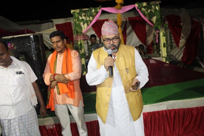 Expressing the message of social harmony, the President of Narainapur Shah expressed Dashain wishes