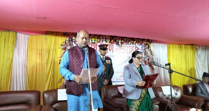 Newly appointed Madhesh CM Singh takes oath